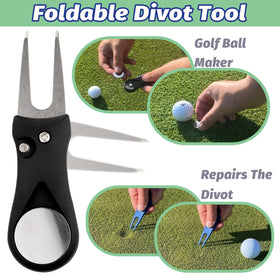 THE GOLFER STORE retractable zip-line enhances flexible cleaning around grooves.