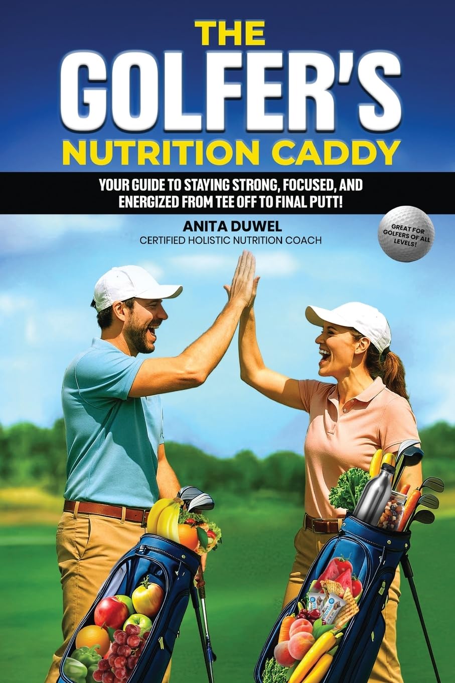 The Golfer's Nutrition Caddy bottle pour for on-course hydration and steady energy.