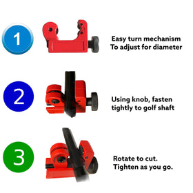 DIY club fitting at home saves shop fees and time.