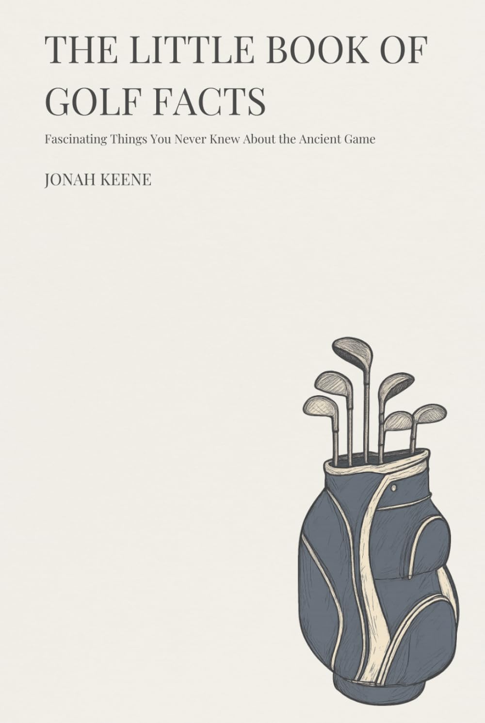 The Little Book of Golf Facts cover on a coffee table, ideal for golf trivia nights