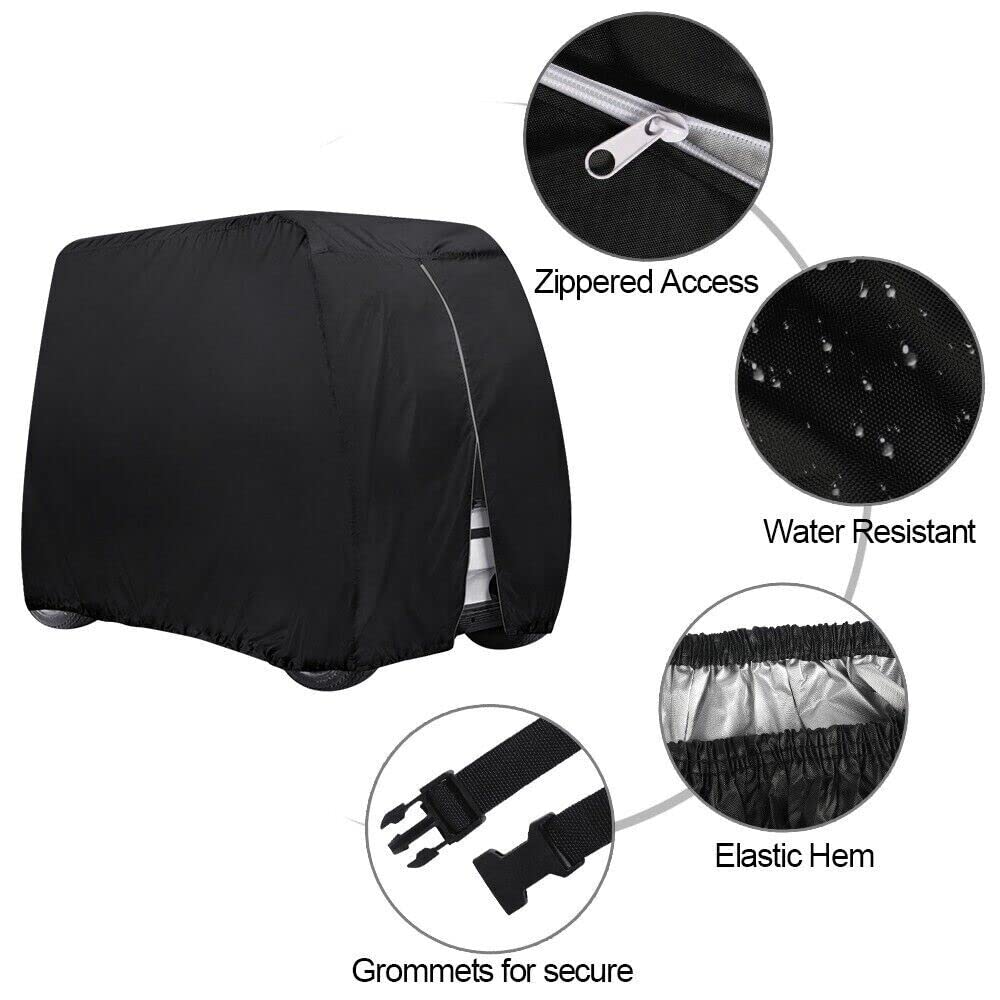 THE PERFECT PART golf cart cover fits four passenger models including EZGO Club Car Yamaha