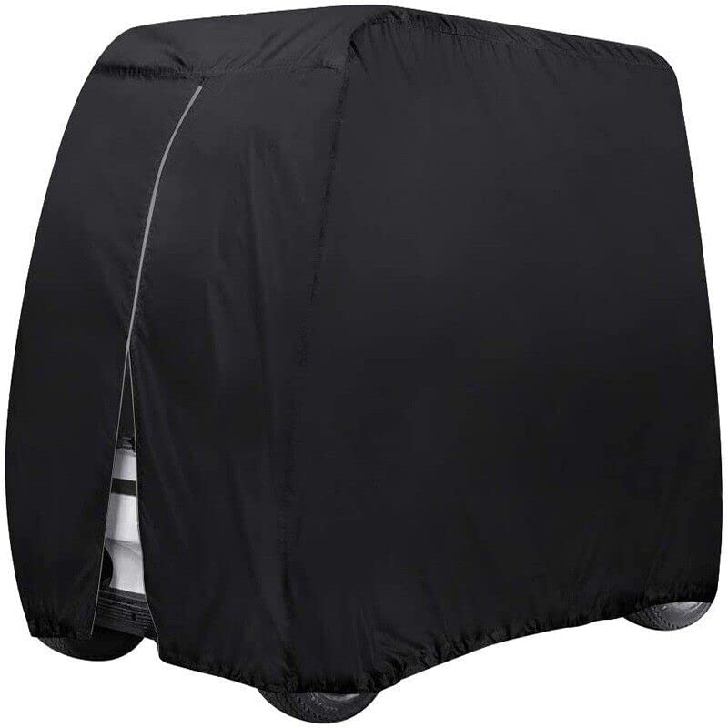 THE PERFECT PART golf cart cover front view protecting cart from rain and sun