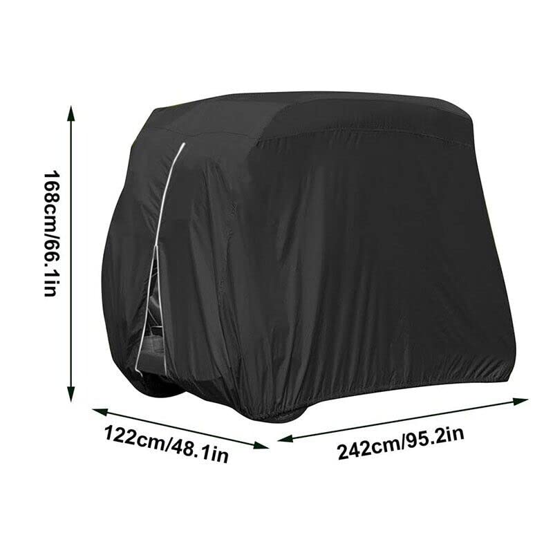 THE PERFECT PART golf cart cover side view shielding against wind blown dust and pollen