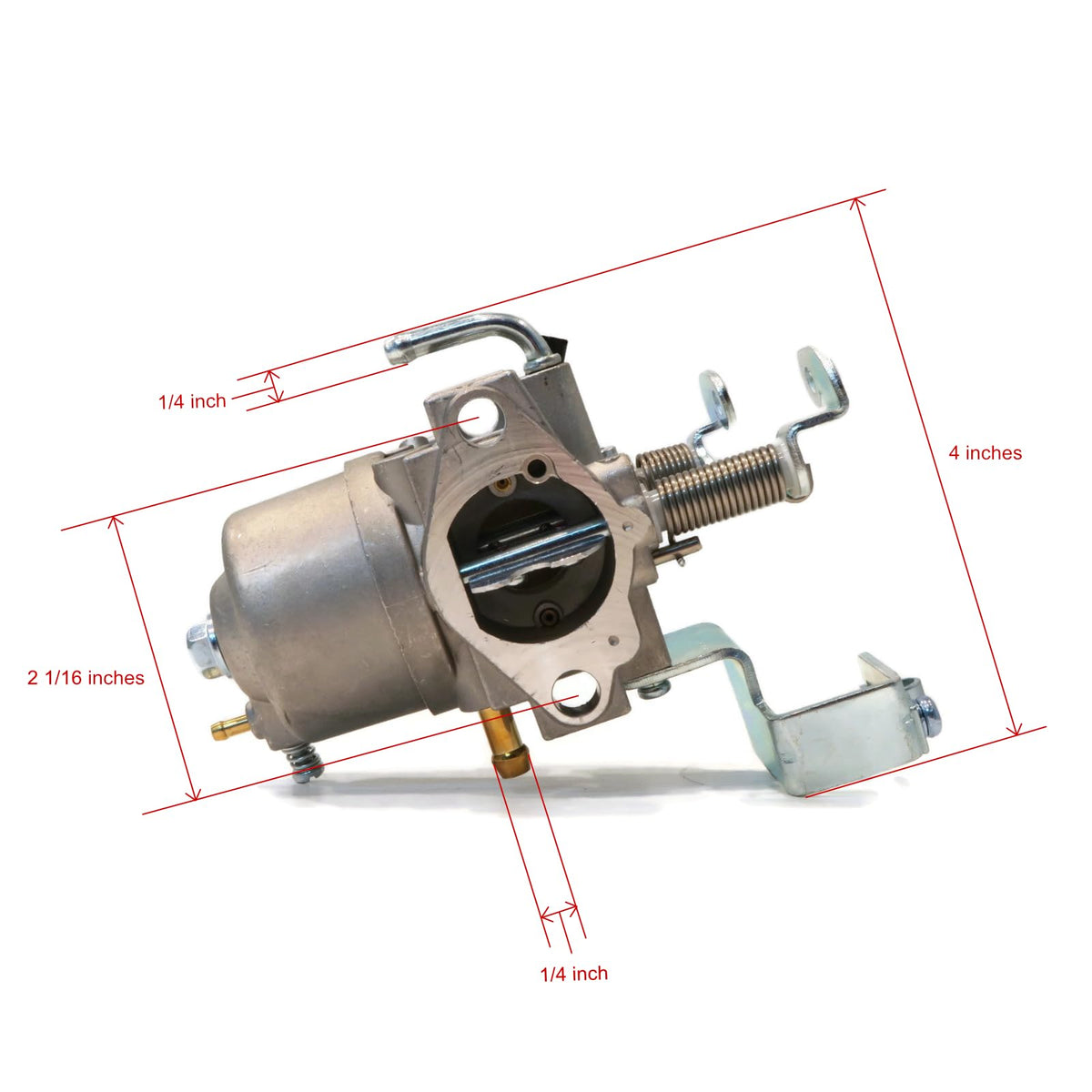 Close-up view highlights quality workmanship on the included fuel line.