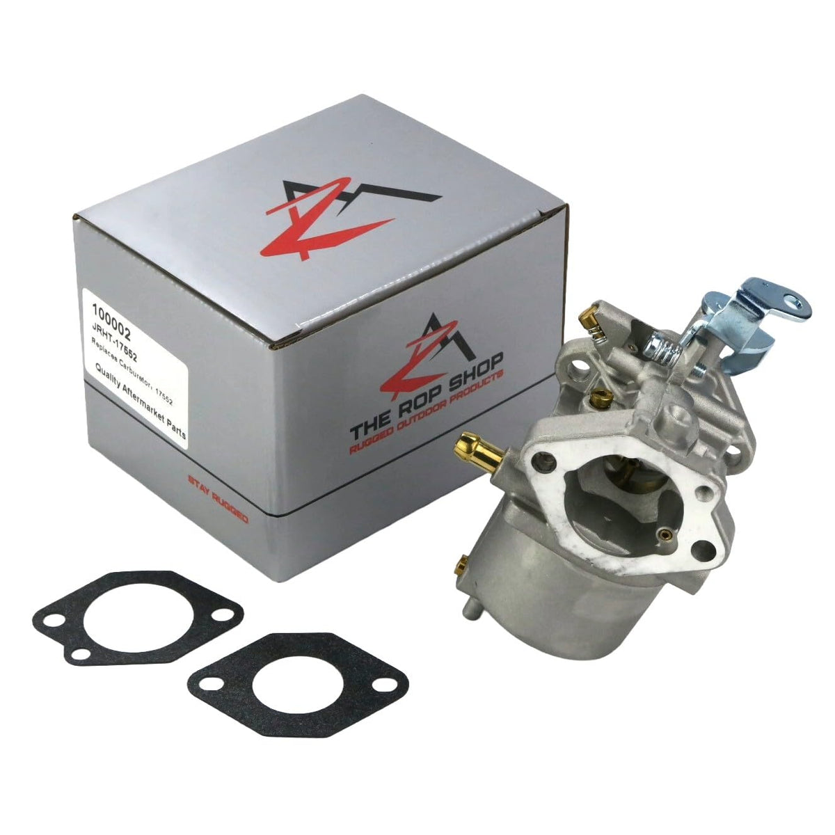 The ROP Shop carburetor front view for Club Car DS FE290 engine, ready for installation