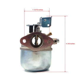 The ROP Shop EZ-GO carburetor kit display with carburetor and fuel line