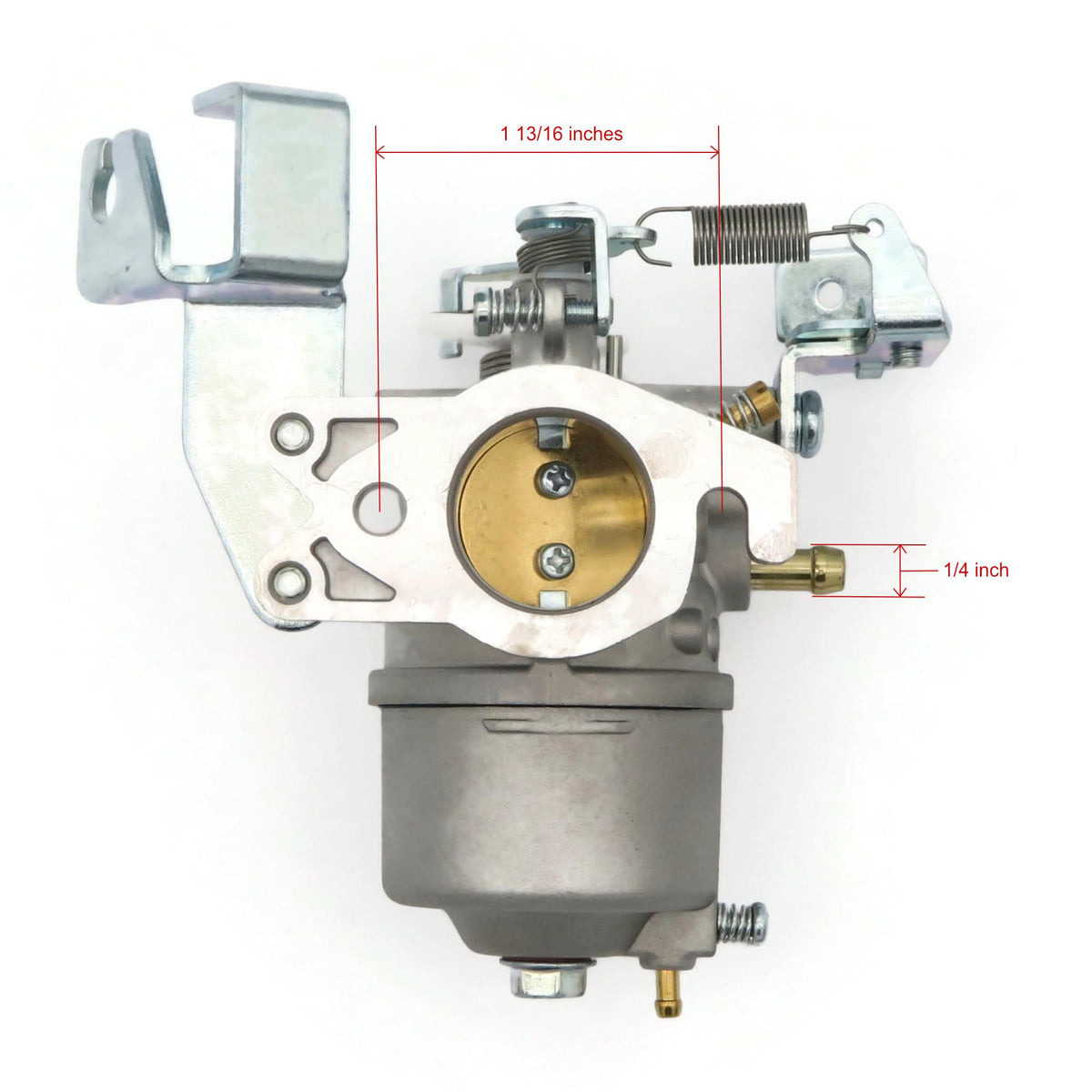 The ROP Shop Yamaha J38-14101-02 carburetor, side/rear view for mounting