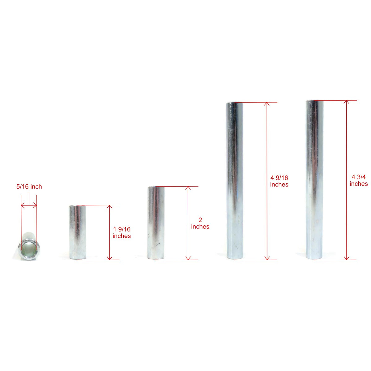 The ROP Shop kit components image2 shown with bushings and sleeves.