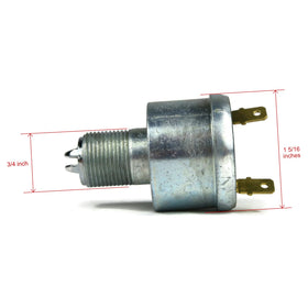 The ROP Shop ignition switch closeup showing rugged construction and two keys included.