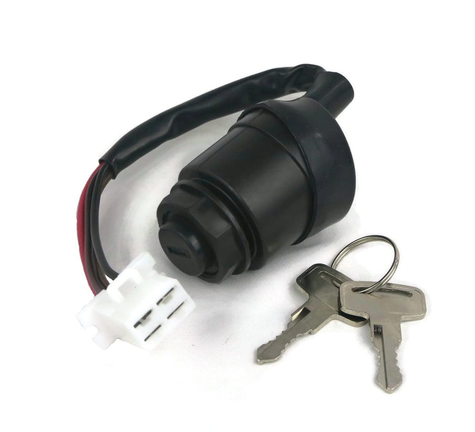 The ROP Shop key switch with 2 keys for Yamaha ignition, easy-to-install on compatible carts.