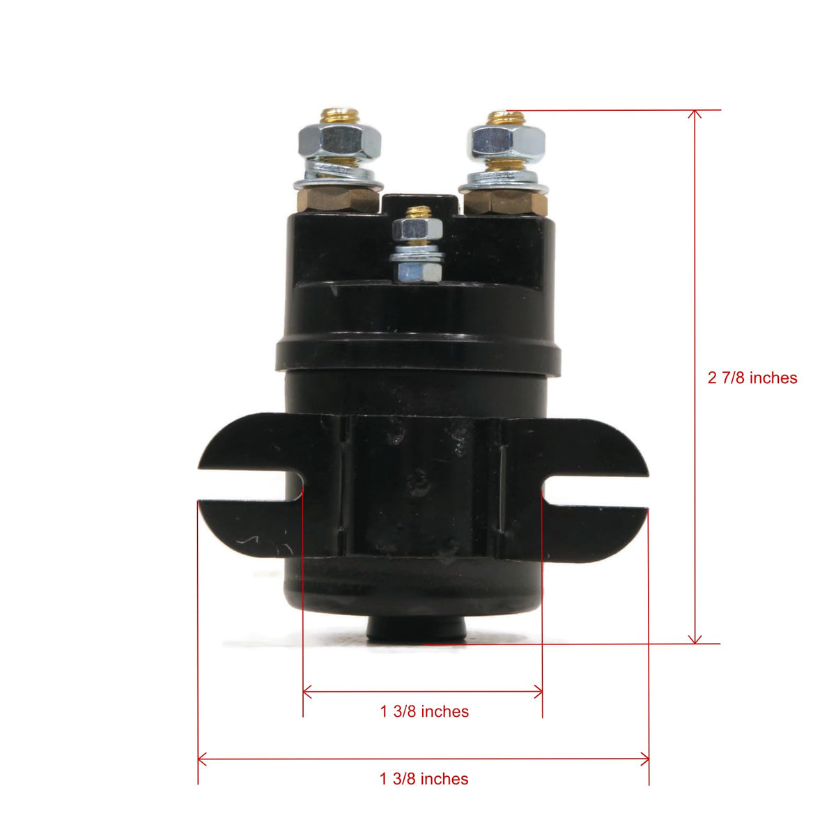 Four-terminal connection detail enables secure Yamaha 12V fit.