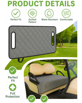 ThermoHalo winter-friendly seat blanket keeps golfers warm on cold rides
