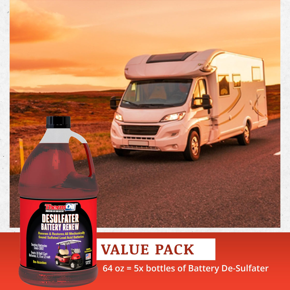 Thermoil De-Sulfater reduced-resistance-view suggests cooler operation and faster charging.