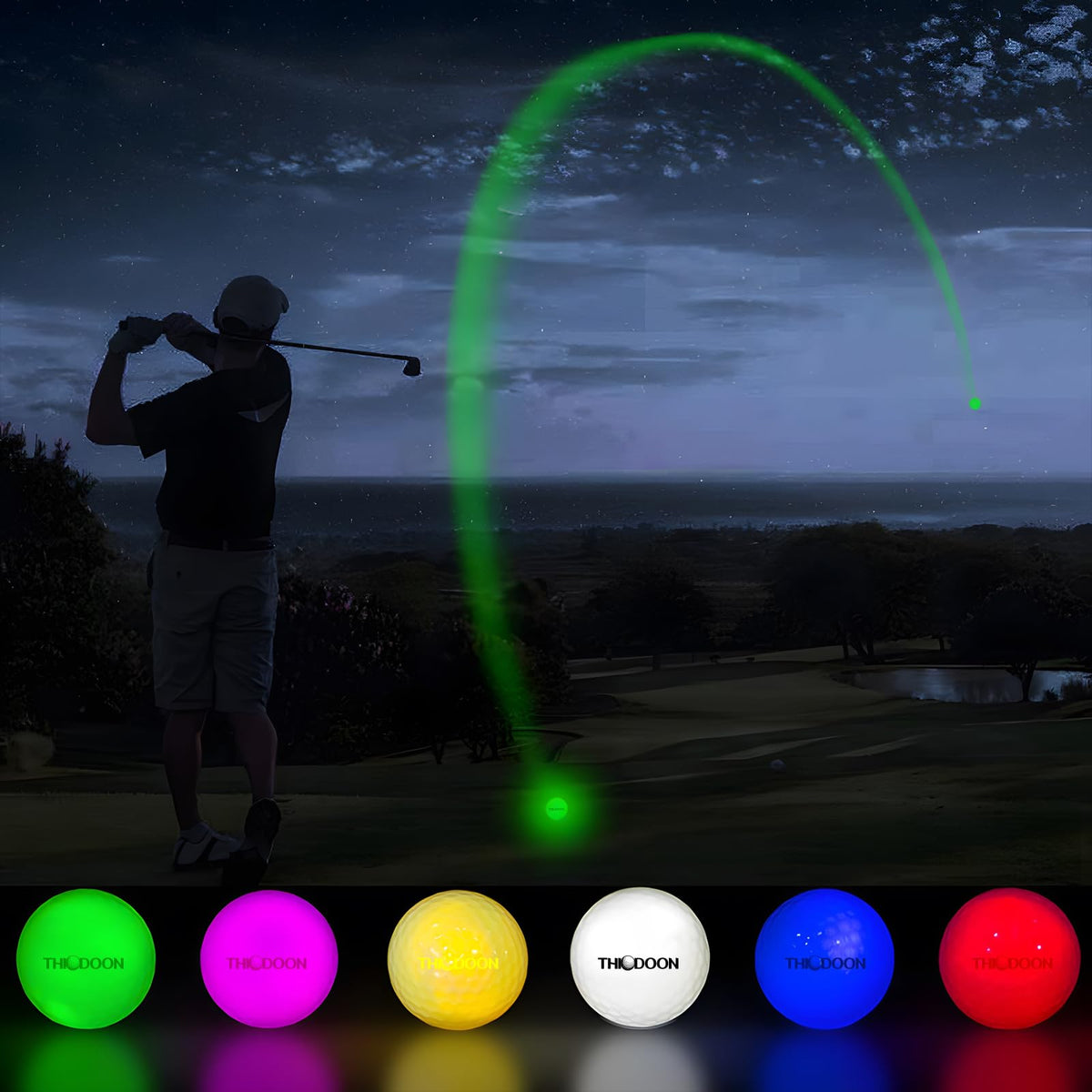 THIODOON night golf gift set suitable for all ages