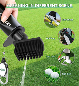 THIODOON 4oz water bottle enables precise wet cleaning on the course.