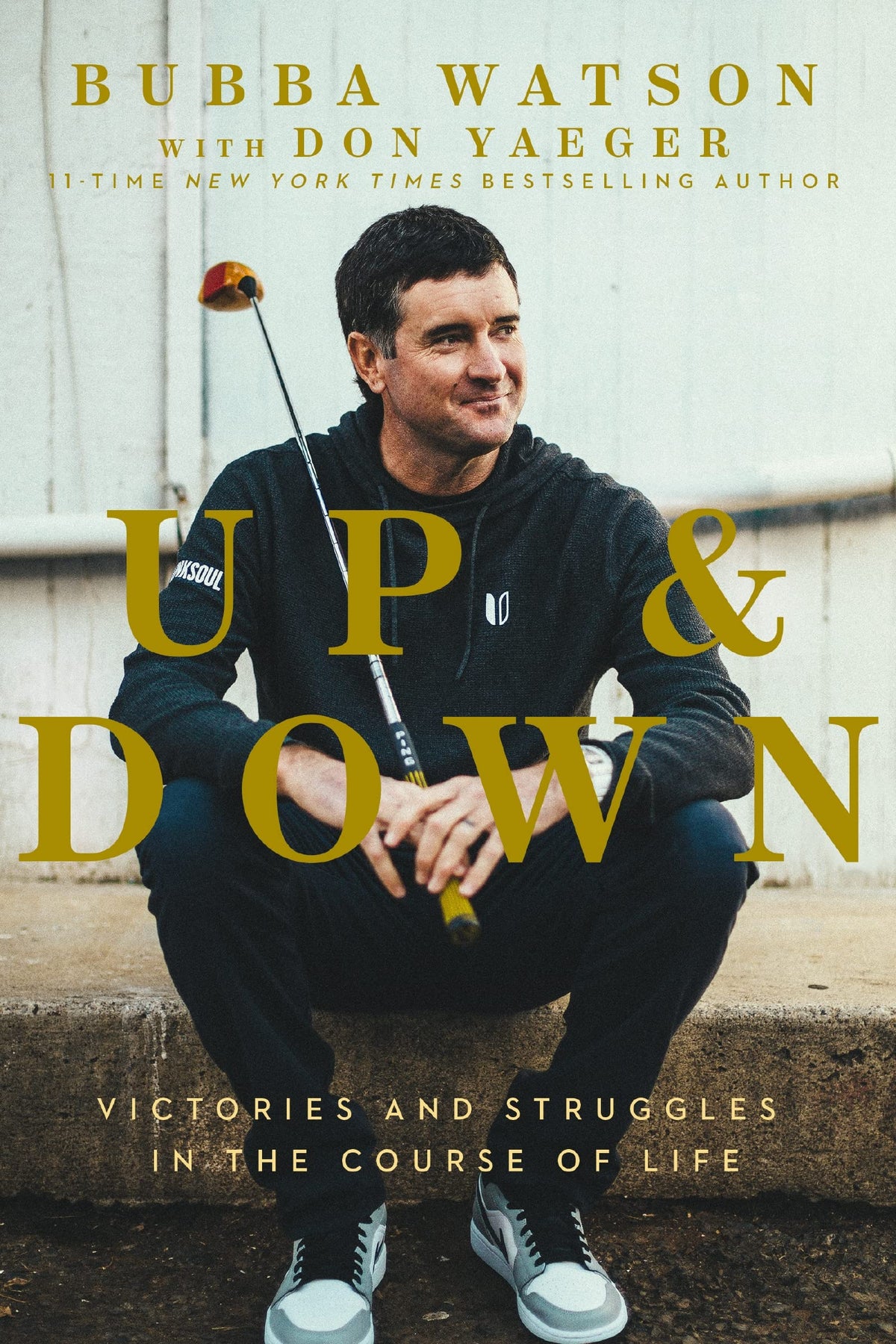 Thomas Nelson's Up and Down book cover, inspiring resilience through a golfer's journey.