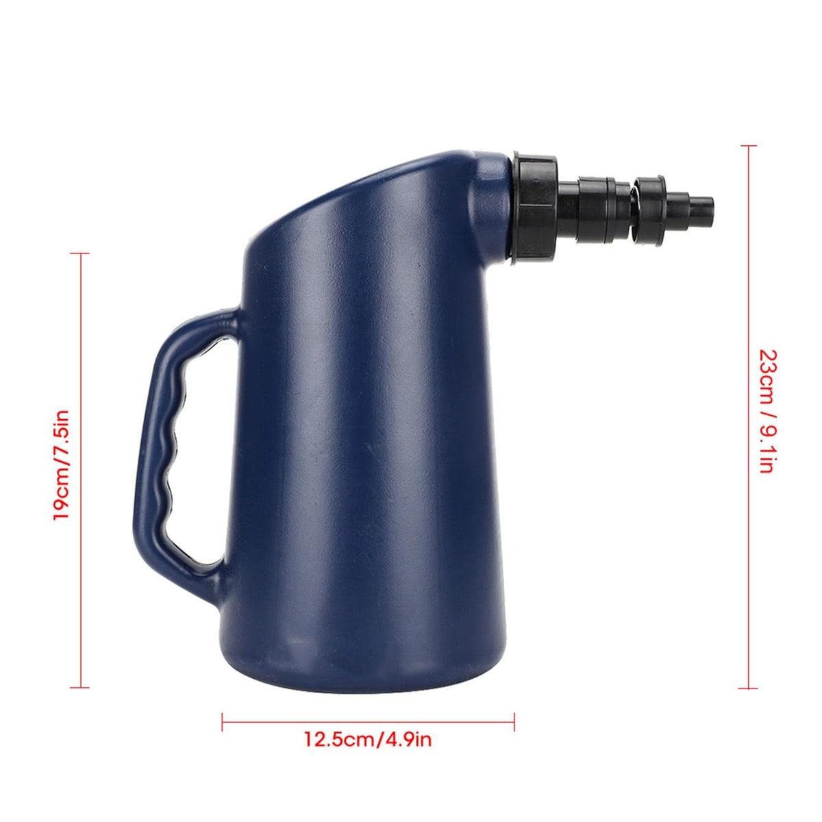 Thonlai Battery Filler side view shows ergonomic grip for comfortable handling.