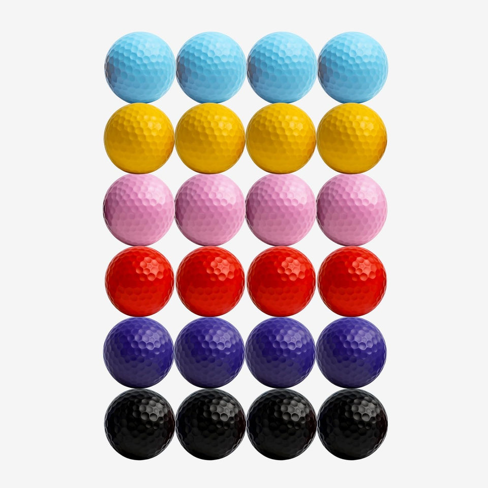 Thorza multicolor golf training balls for high-visibility putting drills.