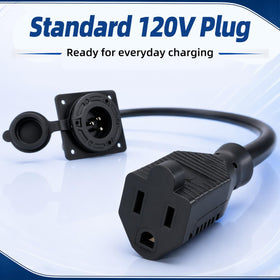 Includes plug and mounting screws for quick, reliable installation.