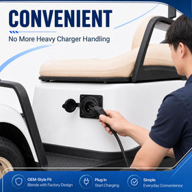 Waterproof protective cover shielding the charging port against splashes.