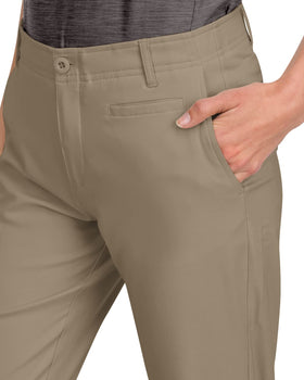 Three Sixty Six Pants Golf Links on-course comfort in mushroom beige shade