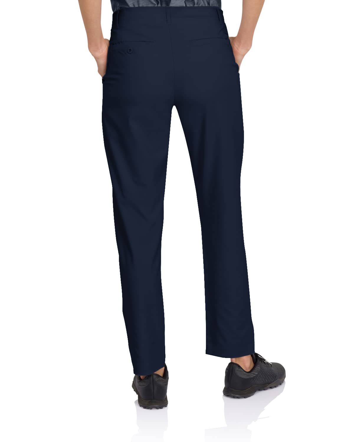 Three Sixty Six pants with side-split hem maximize top-of-shoe fit