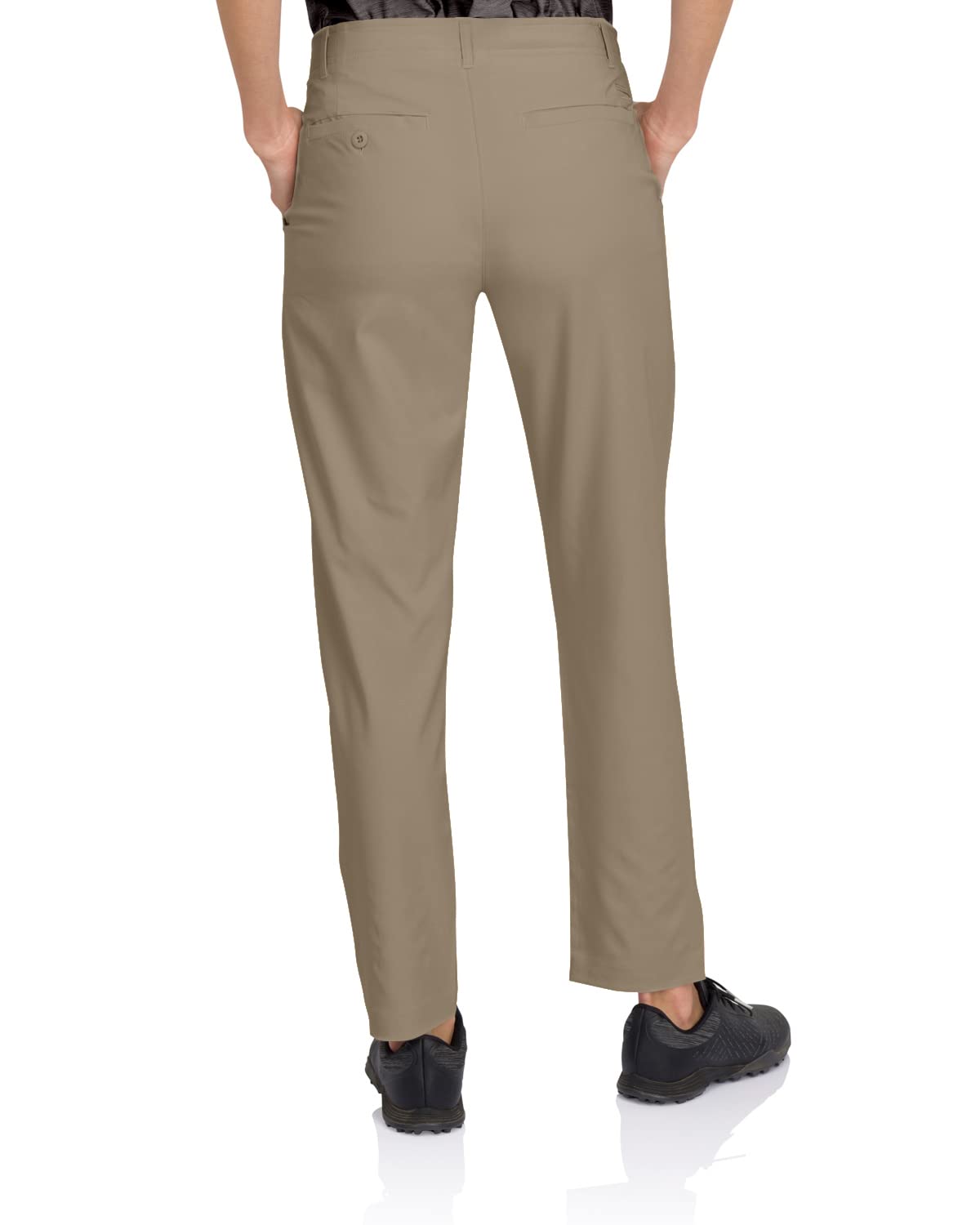 Three Sixty Six Pants Golf Links side split hem fits over shoes with a sporty look