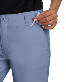 Three Sixty Six women's golf pants with anti-odor technology for lasting freshness.