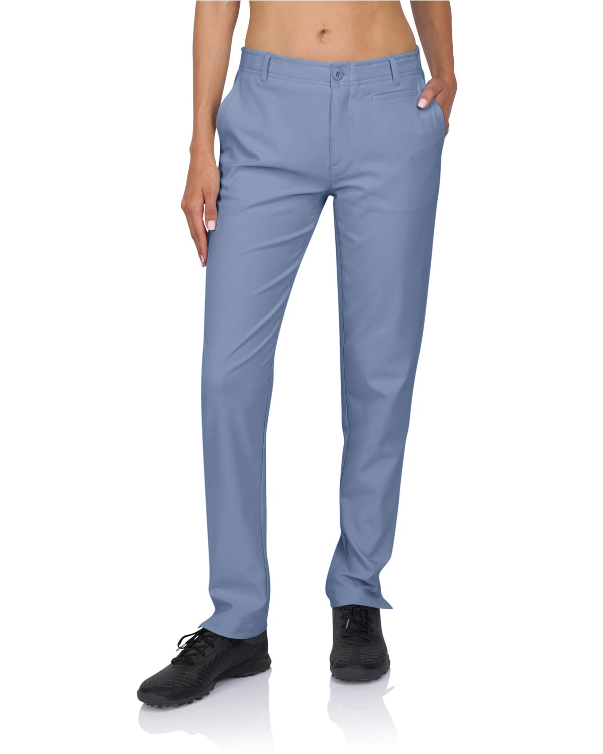 Three Sixty Six women's golf pants with quick-dry fabric for all-day comfort.