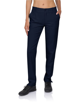 Three Sixty Six women's quick-dry golf pants side view with 4-way stretch for effortless swings.