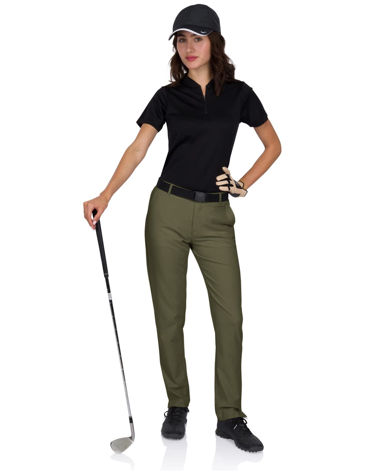 Three Sixty Six pants, back pocket detail showing dual pockets for essentials.