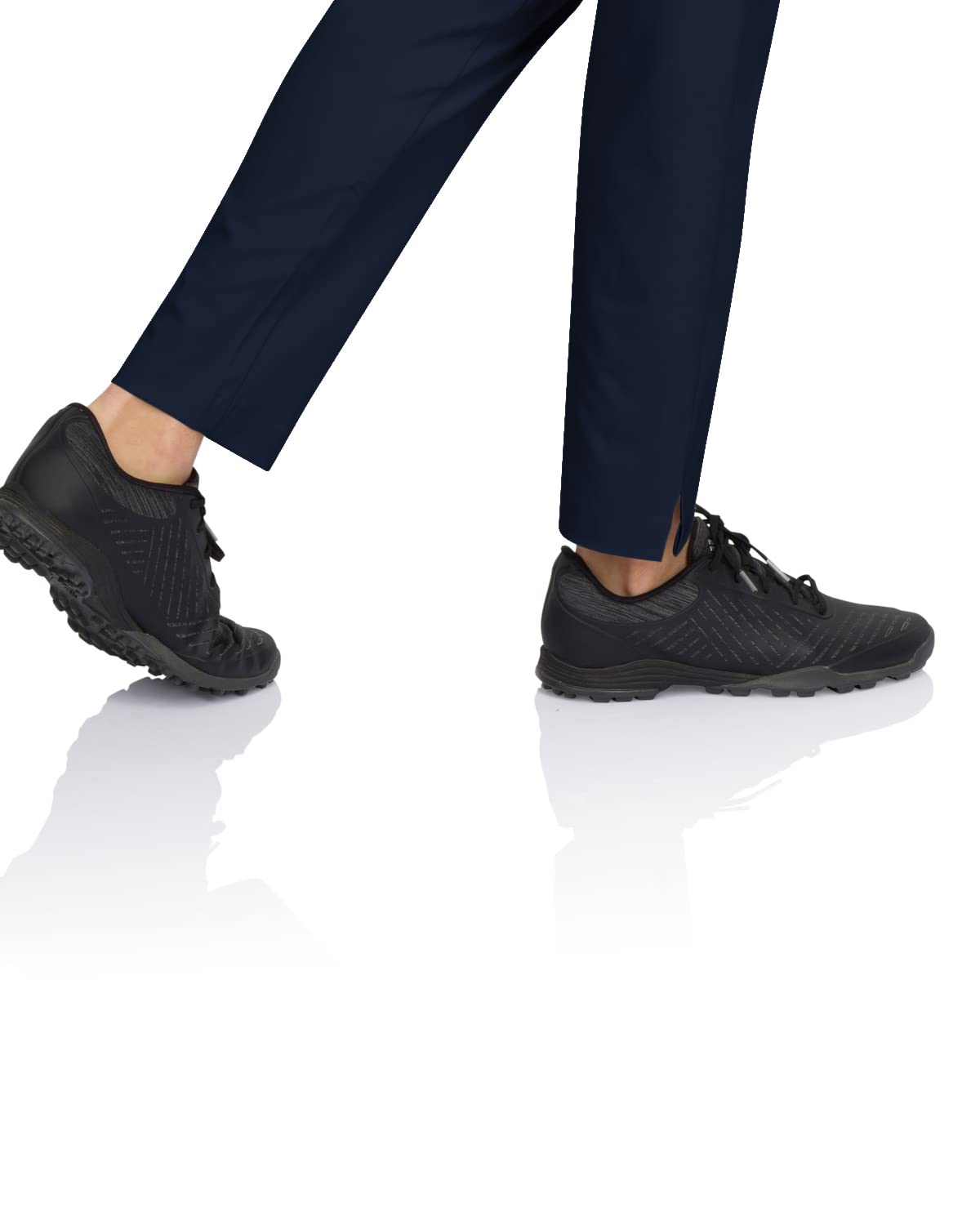 Three Sixty Six Golf Links ankle pants fabric close-up, soft stretch and moisture-wicking