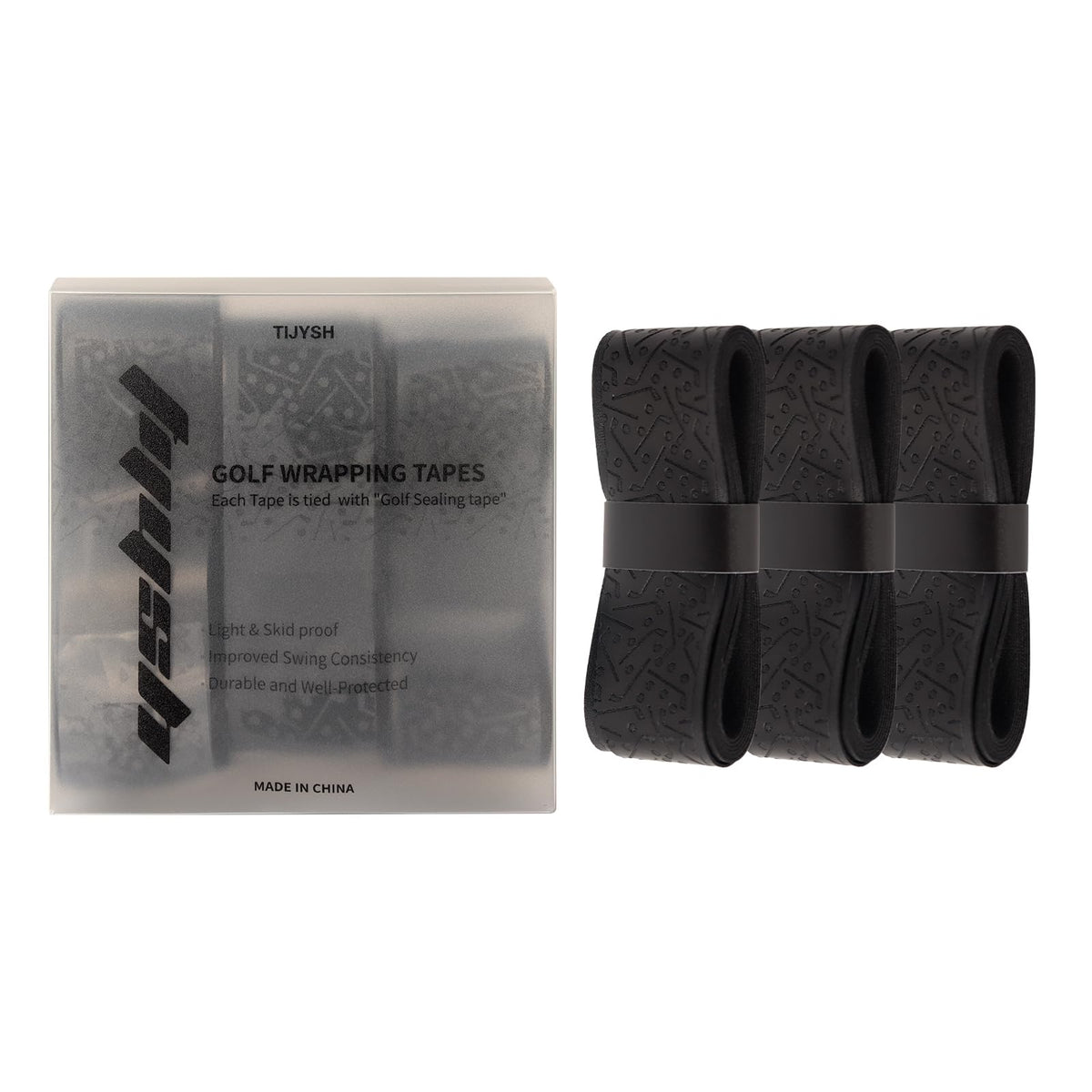 TIJYSH black grip tape roll ready for regrip maintenance.