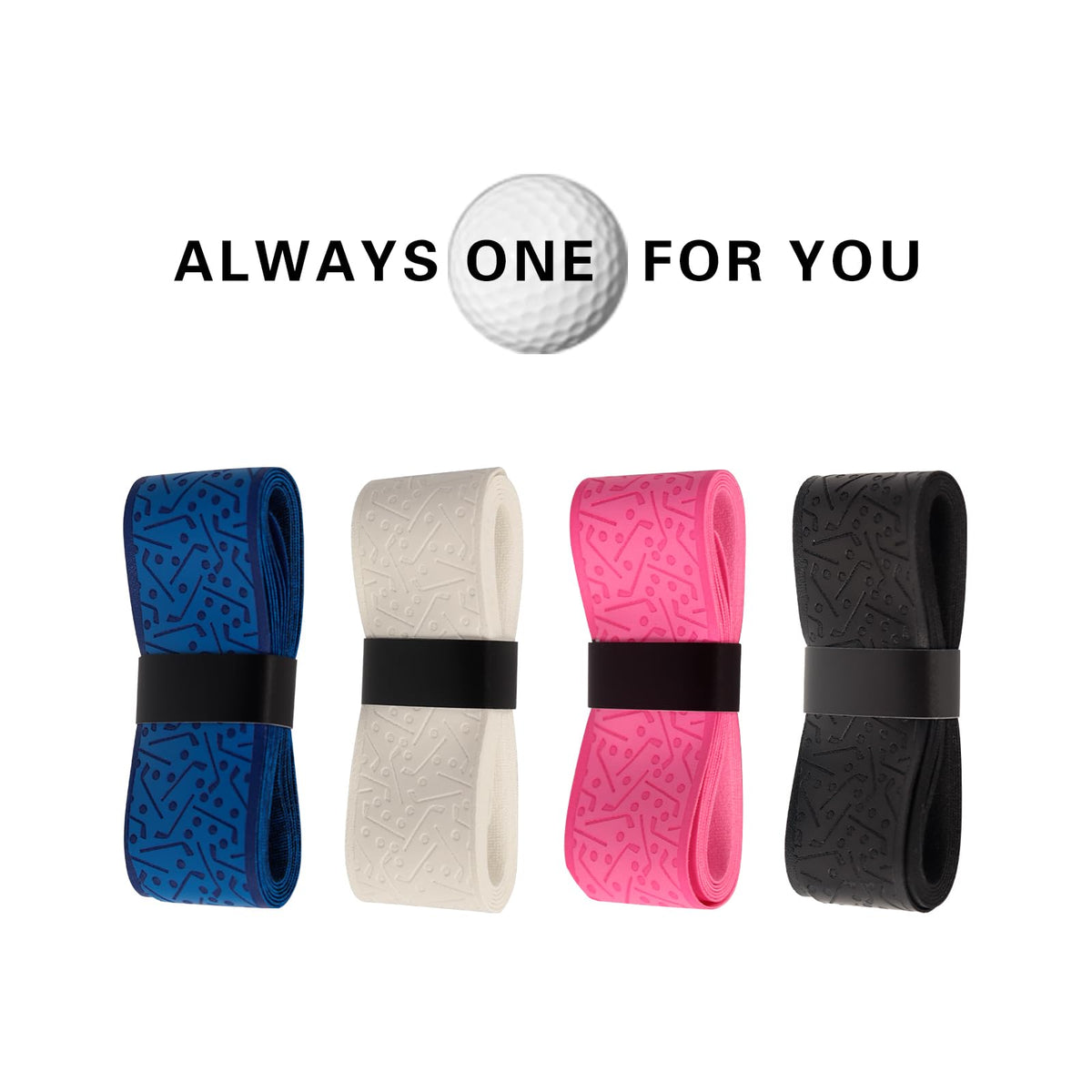 TIJYSH universal-fit grip tape beside various shaft sizes.