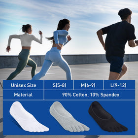 TikMox three-pack athletic socks for everyday wear.