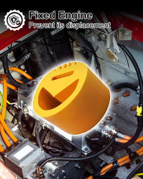 TikScience dampener profile view shows compact rubber mount reducing engine movement.