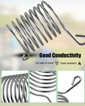 TIKSCIENCE Stainless steel resistor close-up highlighting durable conductivity