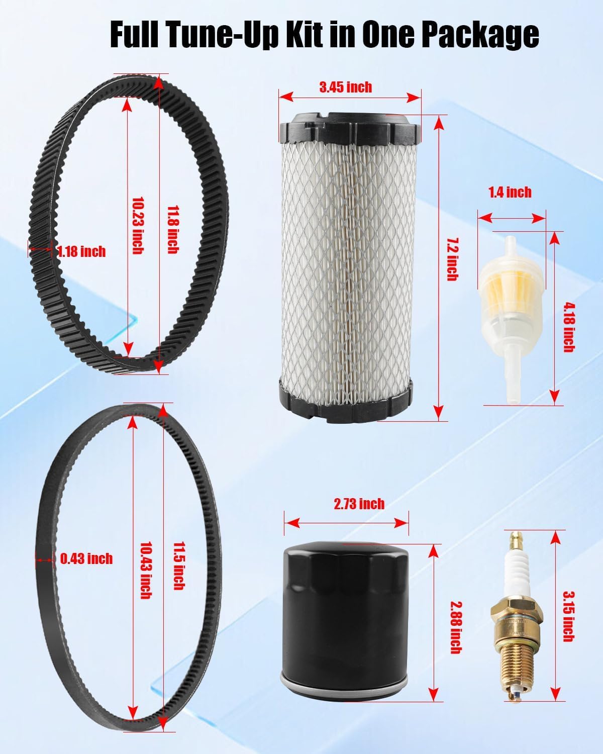 TikScience starter belt assembly shows precise fit for reliable starts during golf-cart trips.