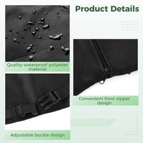 TIMCORR golf bag cover bottom opening accommodates stand and cart bags.