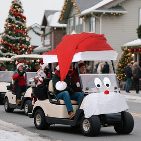 Timtin Christmas decoration kit suited for golf carts, trucks, and wagons