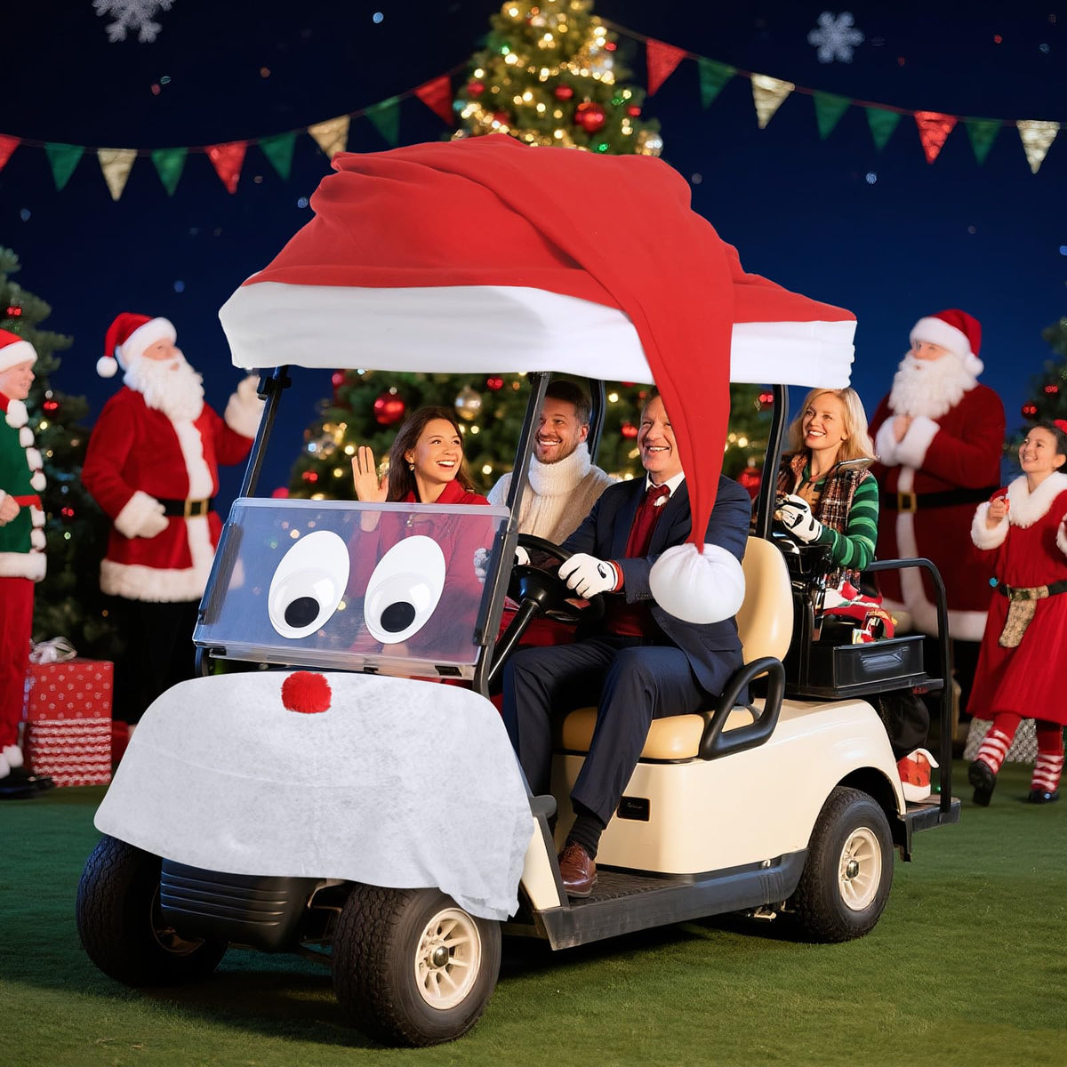 Timtin oval cards invite personalized holiday messages on your cart