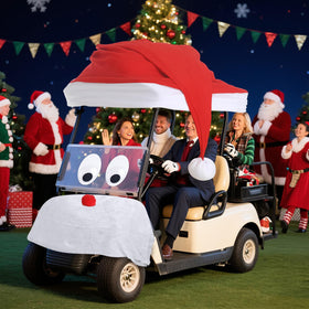 Timtin oval cards invite personalized holiday messages on your cart