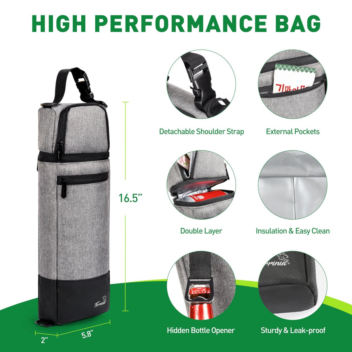Stylish Tirrinia golf cooler bag, a practical gift idea for golfers