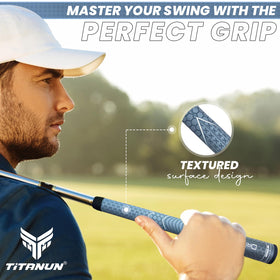 Titanun Dri-Tac Oversize size detail highlights larger grip option.