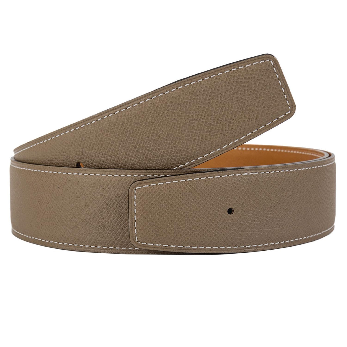 Titiroa reversible belt strap showing khaki and earth-yellow tones for pairing.