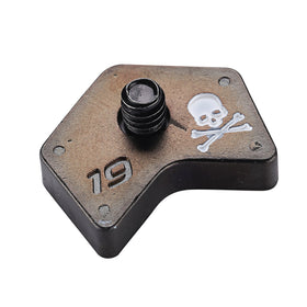 Titleist 913 weight port with 19g inserted for customization.