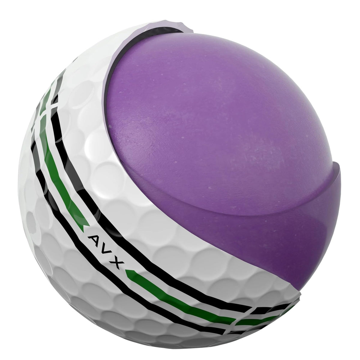Titleist AVX 346-dimple design illustrating piercing flight.