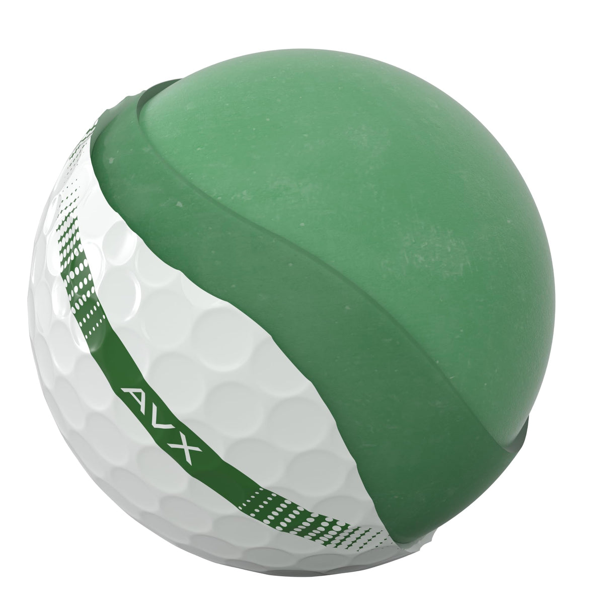Titleist AVX AIM ball shows soft feel and greenside control for precise short game.