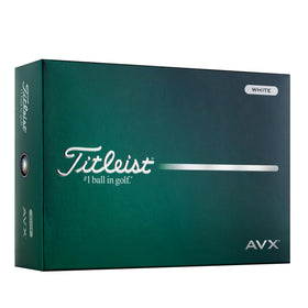 Titleist AVX low-flight design with piercing trajectory for longer tee-to-green distance