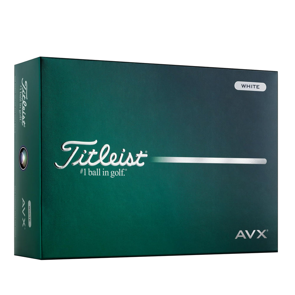 Titleist AVX low-flight design with piercing trajectory for longer tee-to-green distance
